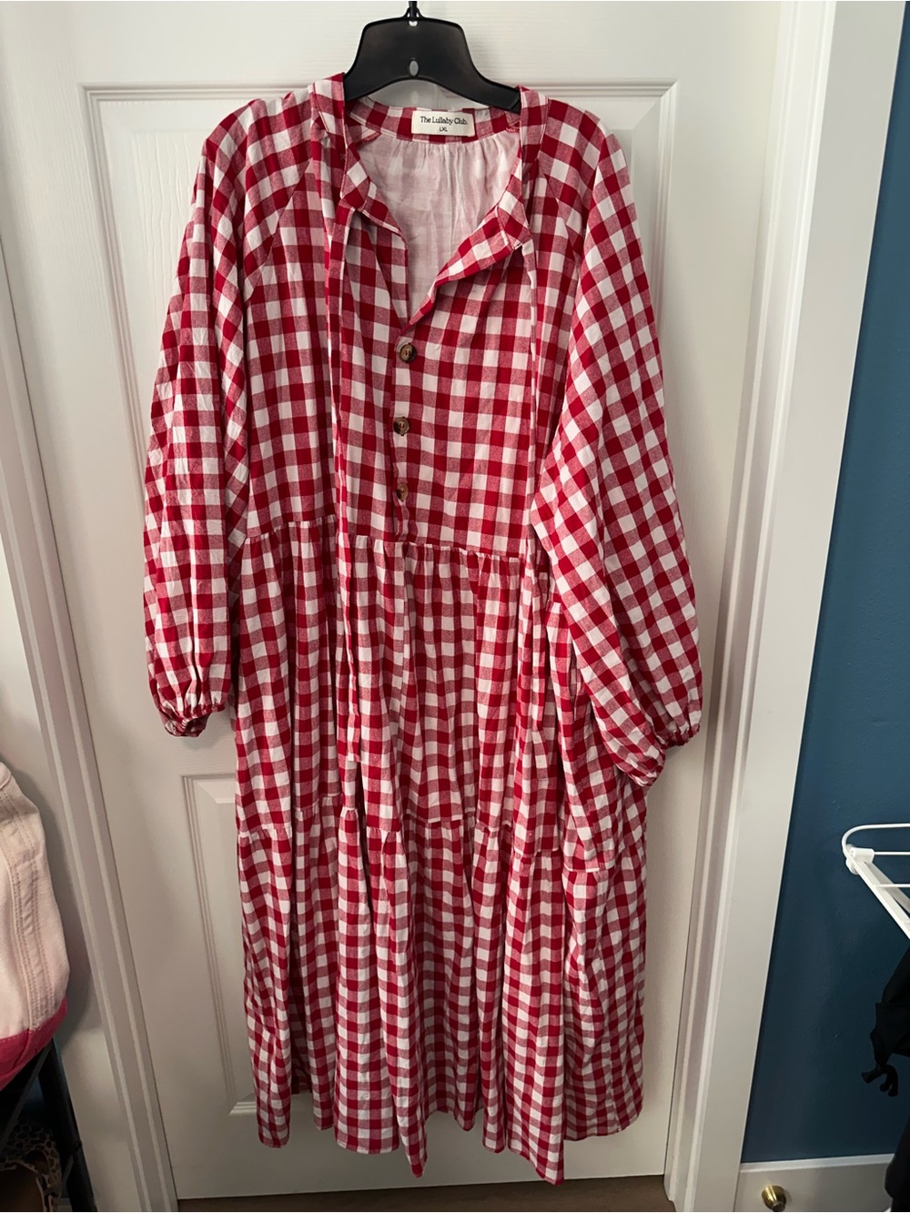 The Lullaby Club Red & White Gingham Dress